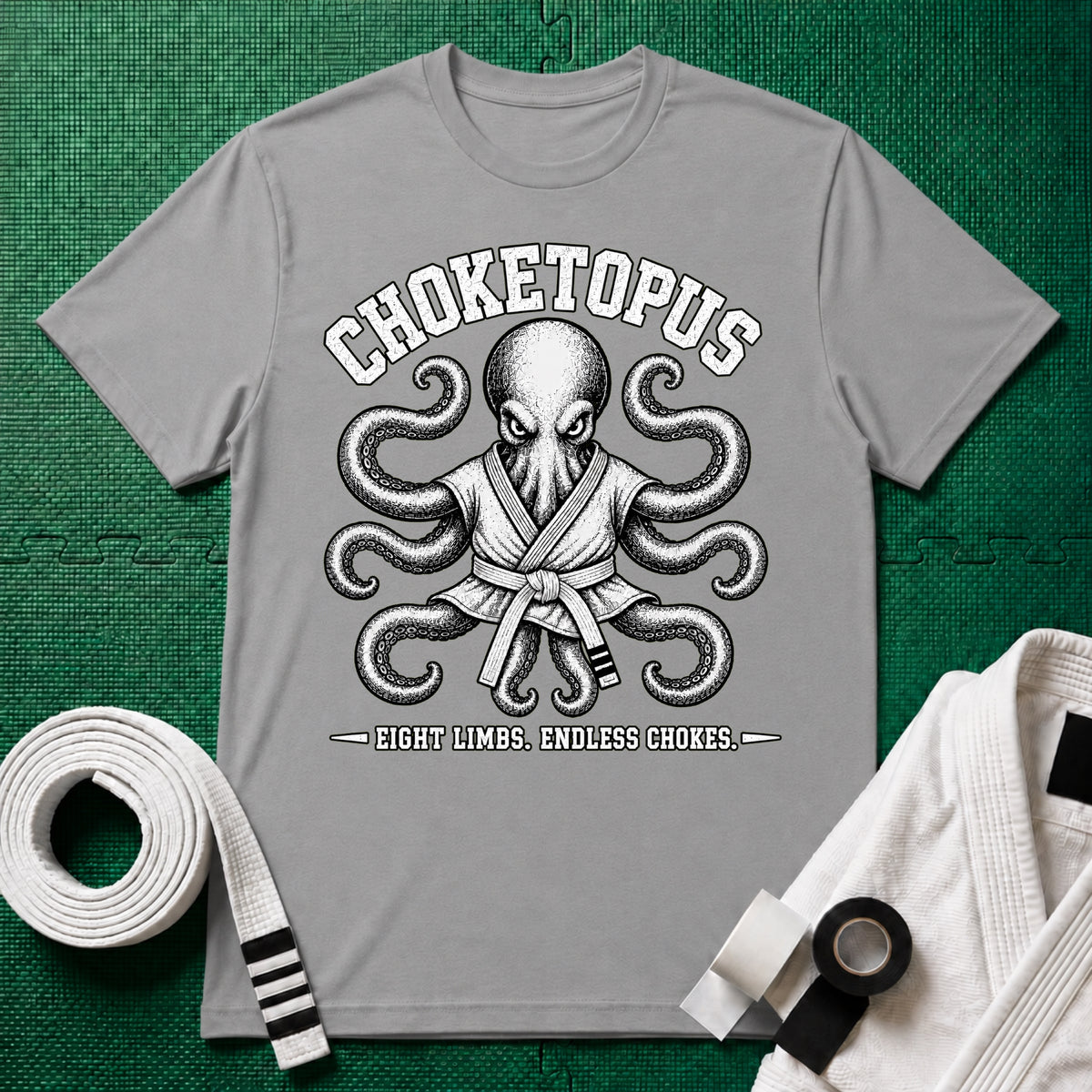 Choketopus White Belt T-Shirt