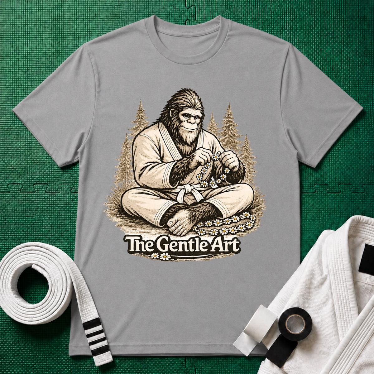 Bigfoot Daisy White Belt T-Shirt