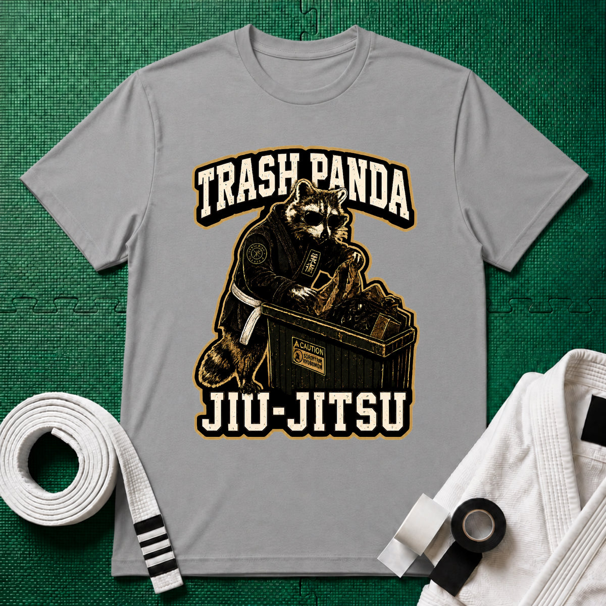 Trash Panda White Belt T-Shirt