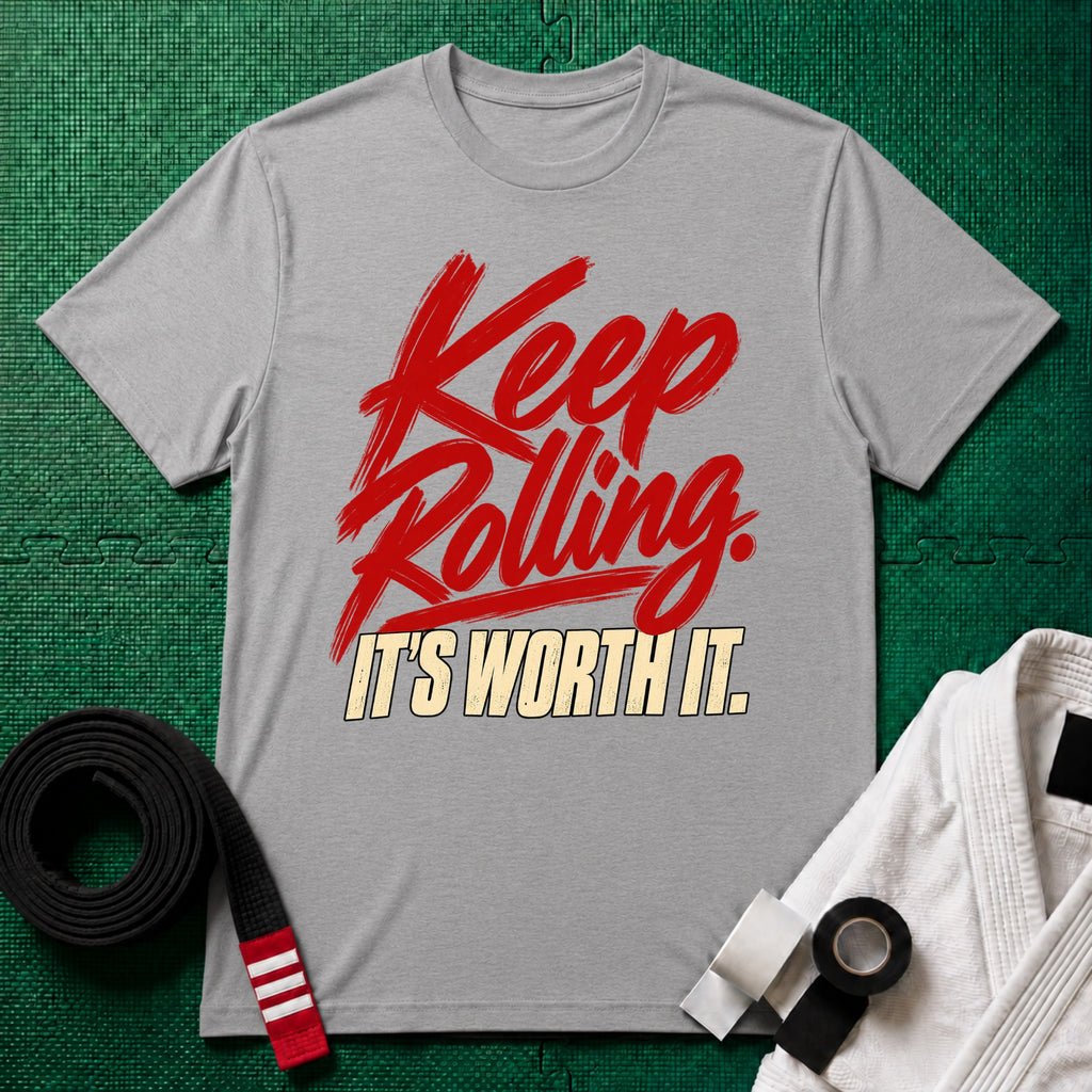 Keep Rolling, It's Worth It Script T-Shirt