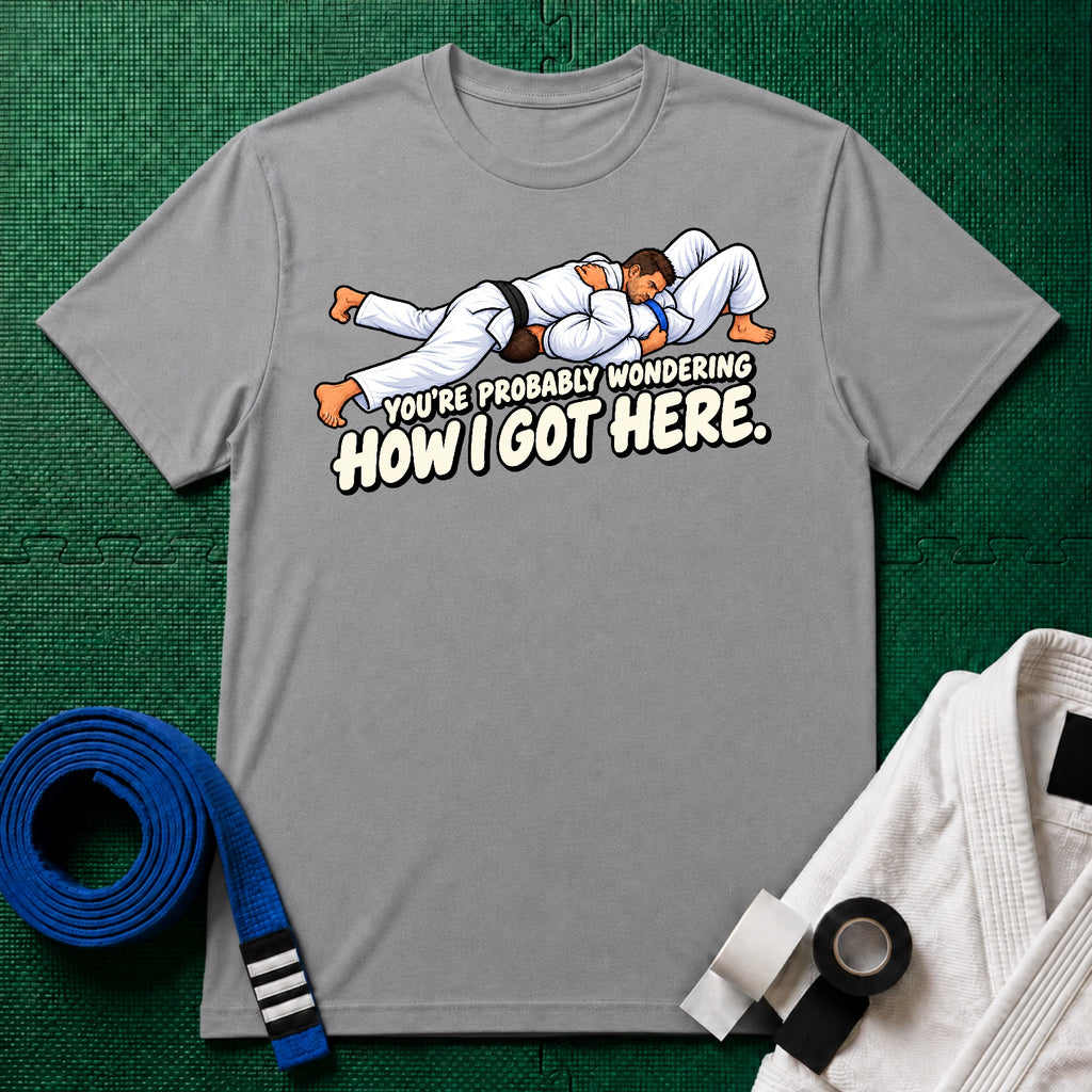 Got Here Blue Belt T-Shirt