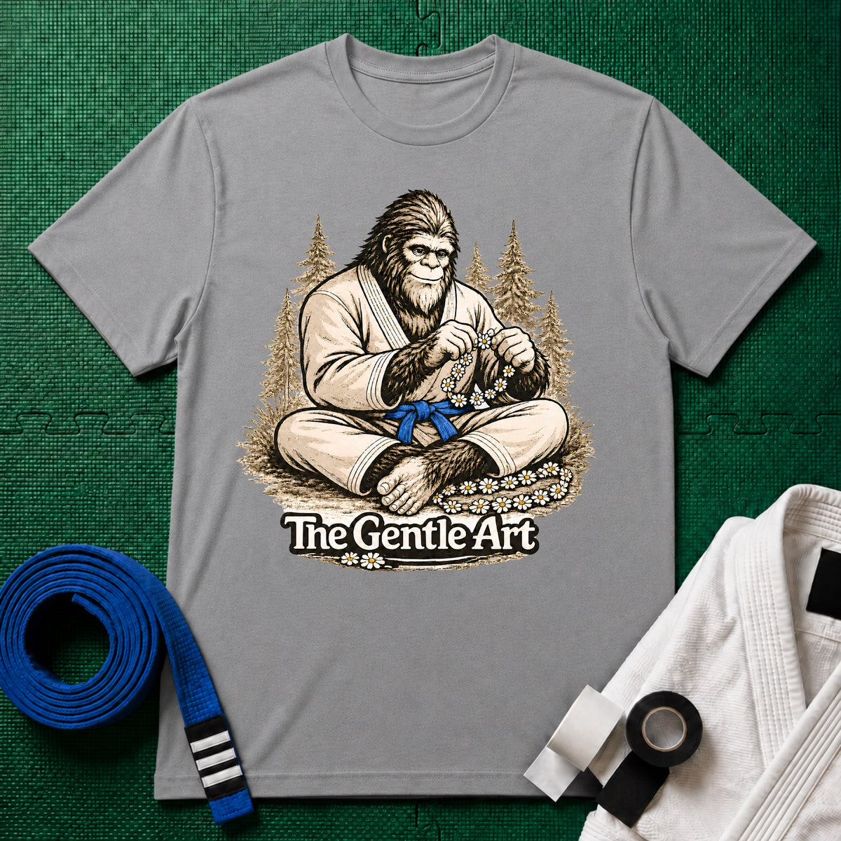 Bigfoot Daisy Blue Belt T-Shirt