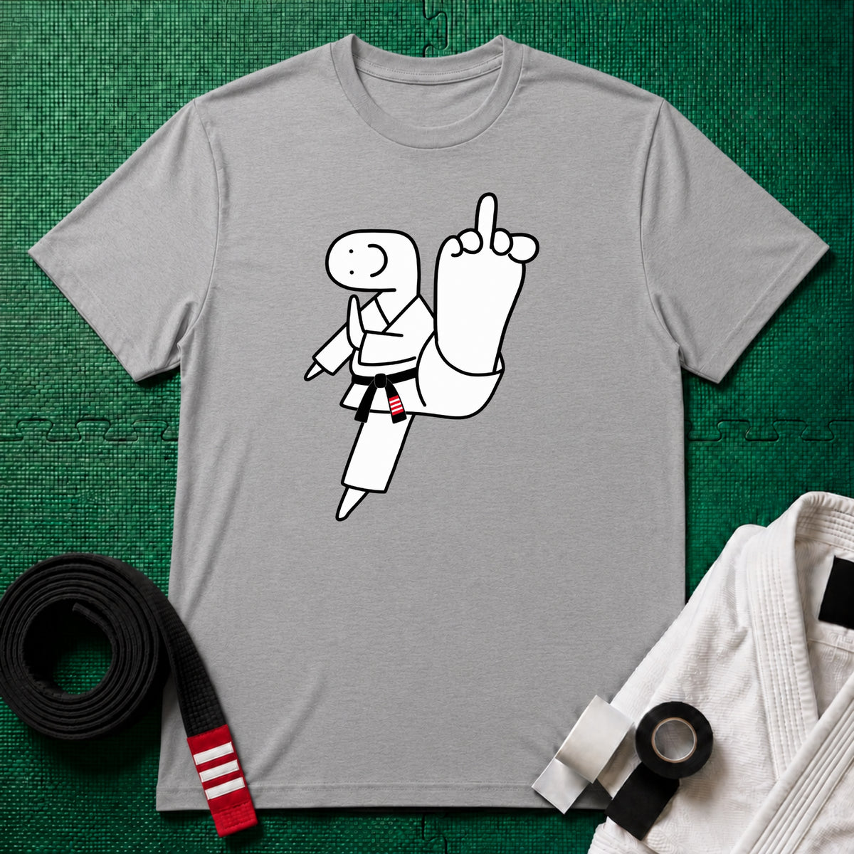 Middle Toe Black Belt T-Shirt