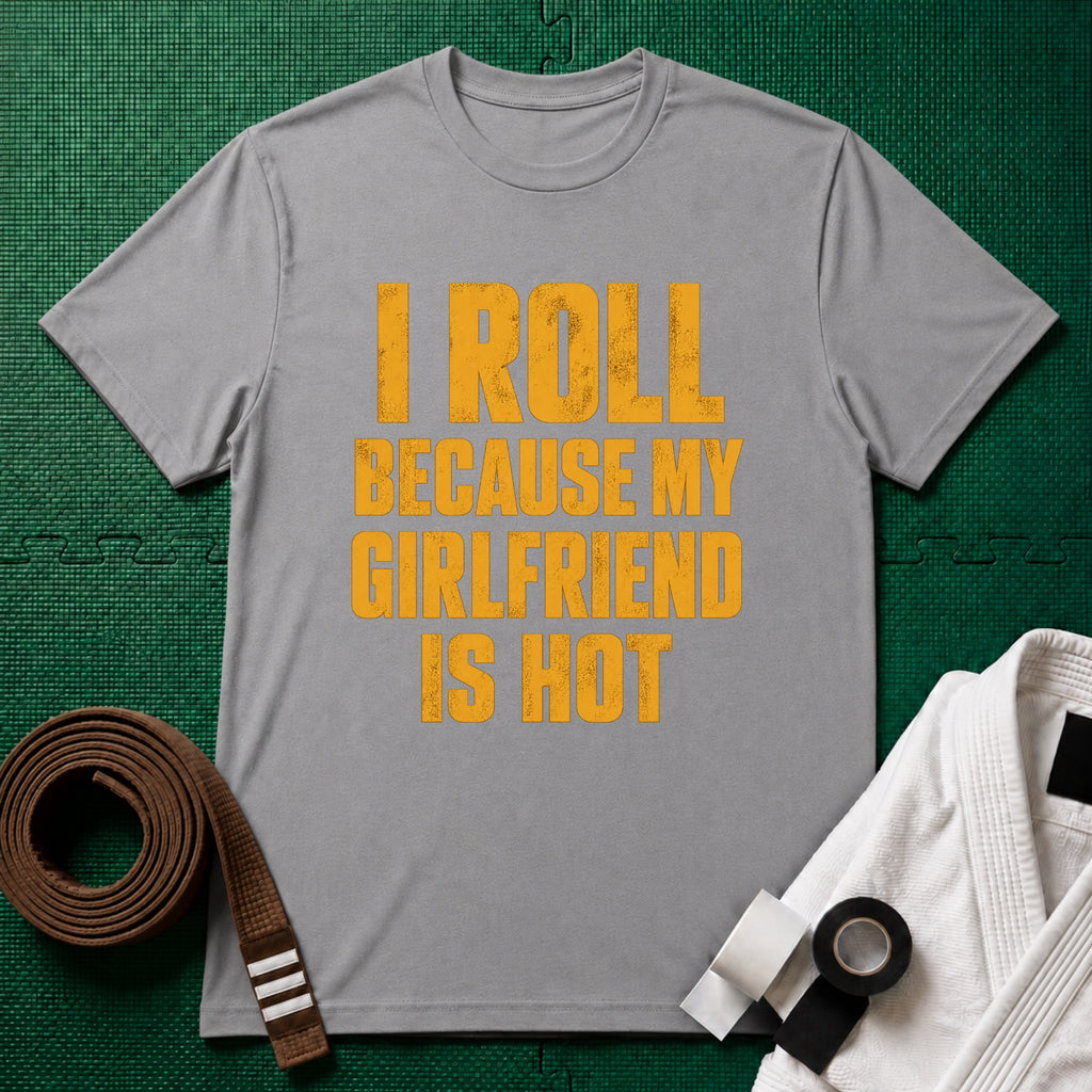 Hot Girlfriend T-Shirt in Sport Grey