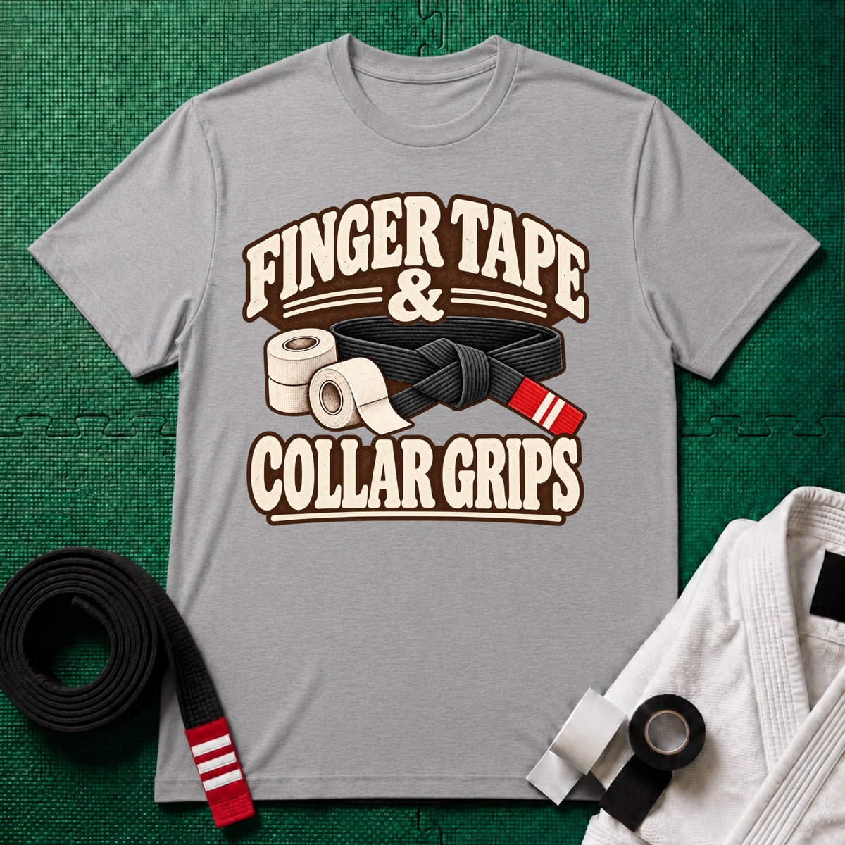 Finger Tape Black Belt T-Shirt