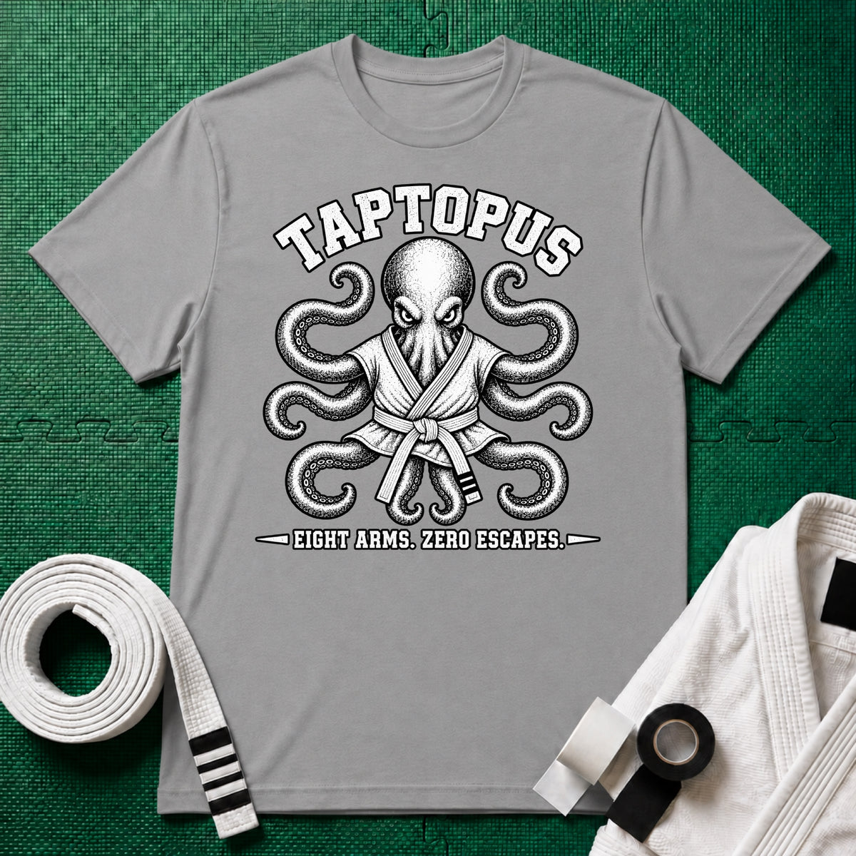 Taptopus White Belt T-Shirt