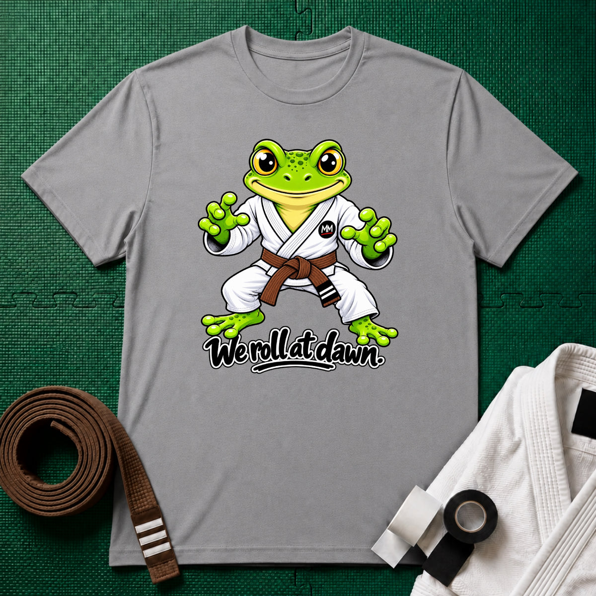 We Roll Brown Belt T-Shirt