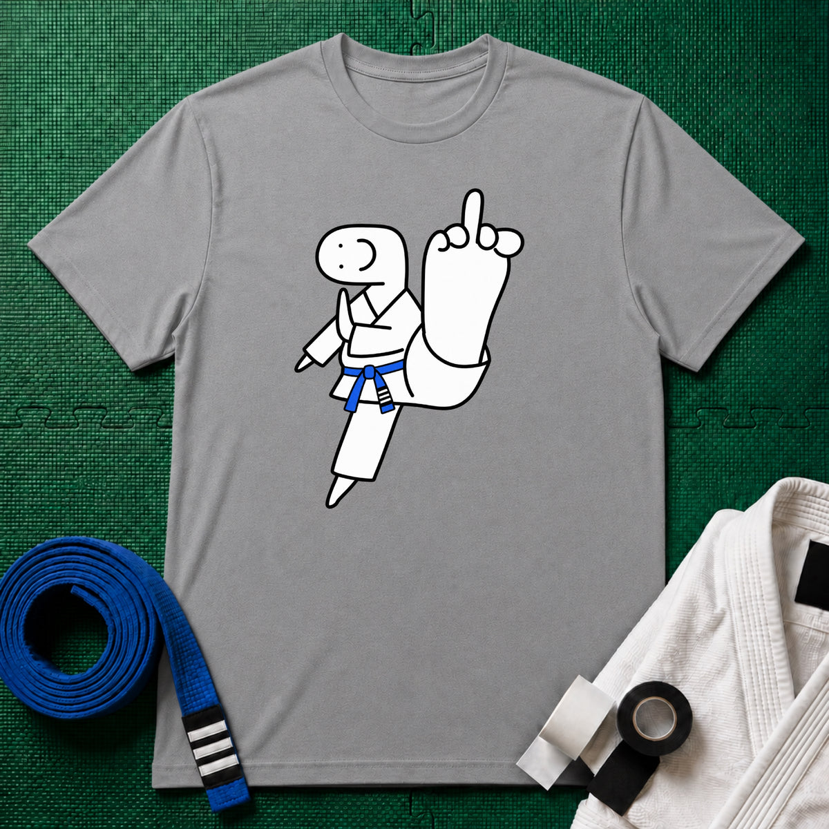 Middle Toe Blue Belt T-Shirt