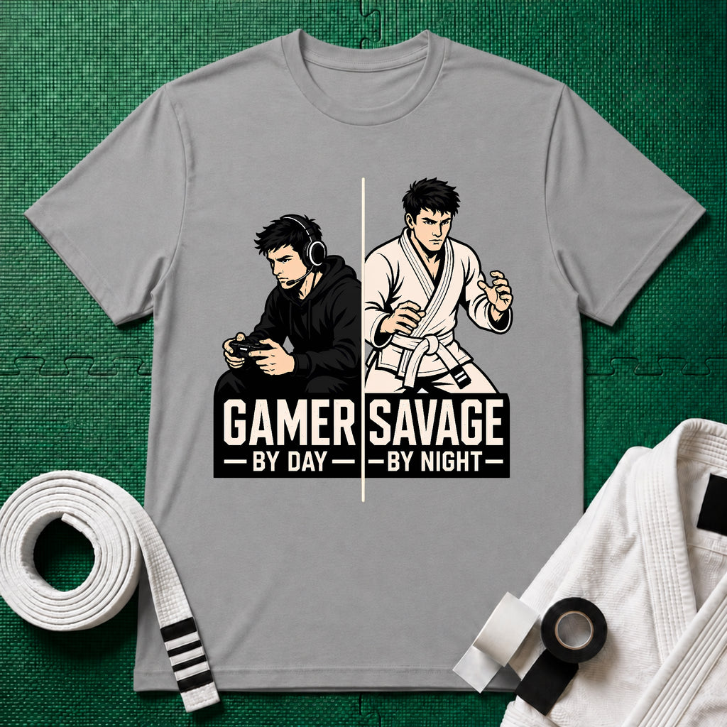 Gamer by Day White Belt T-Shirt
