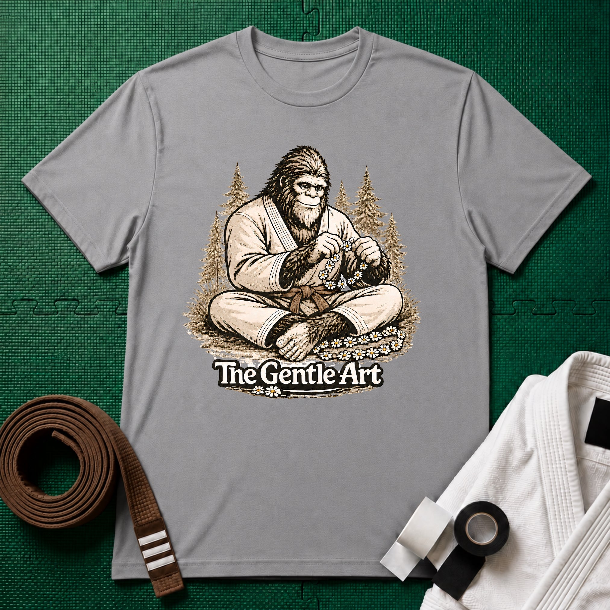 Bigfoot Daisy Brown Belt T-Shirt