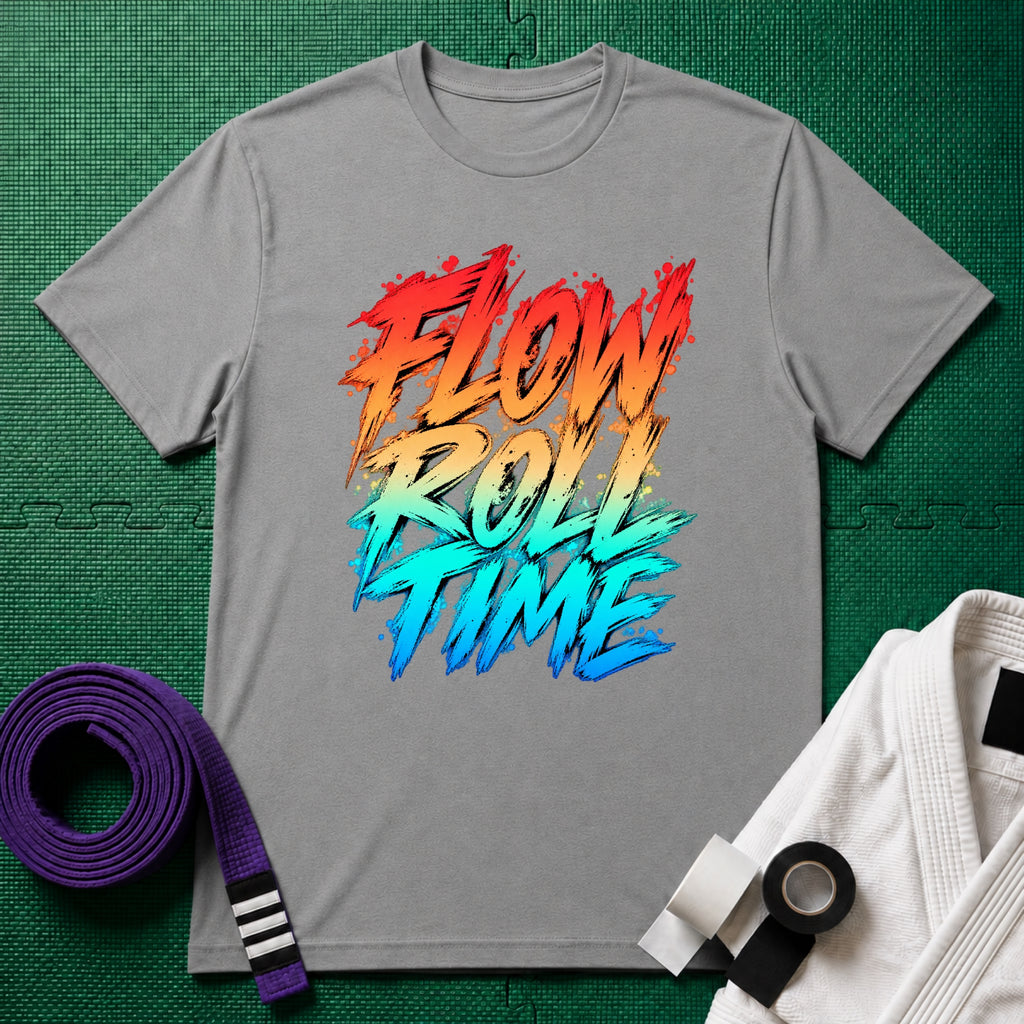 Flow Roll T-Shirt in Sport Grey