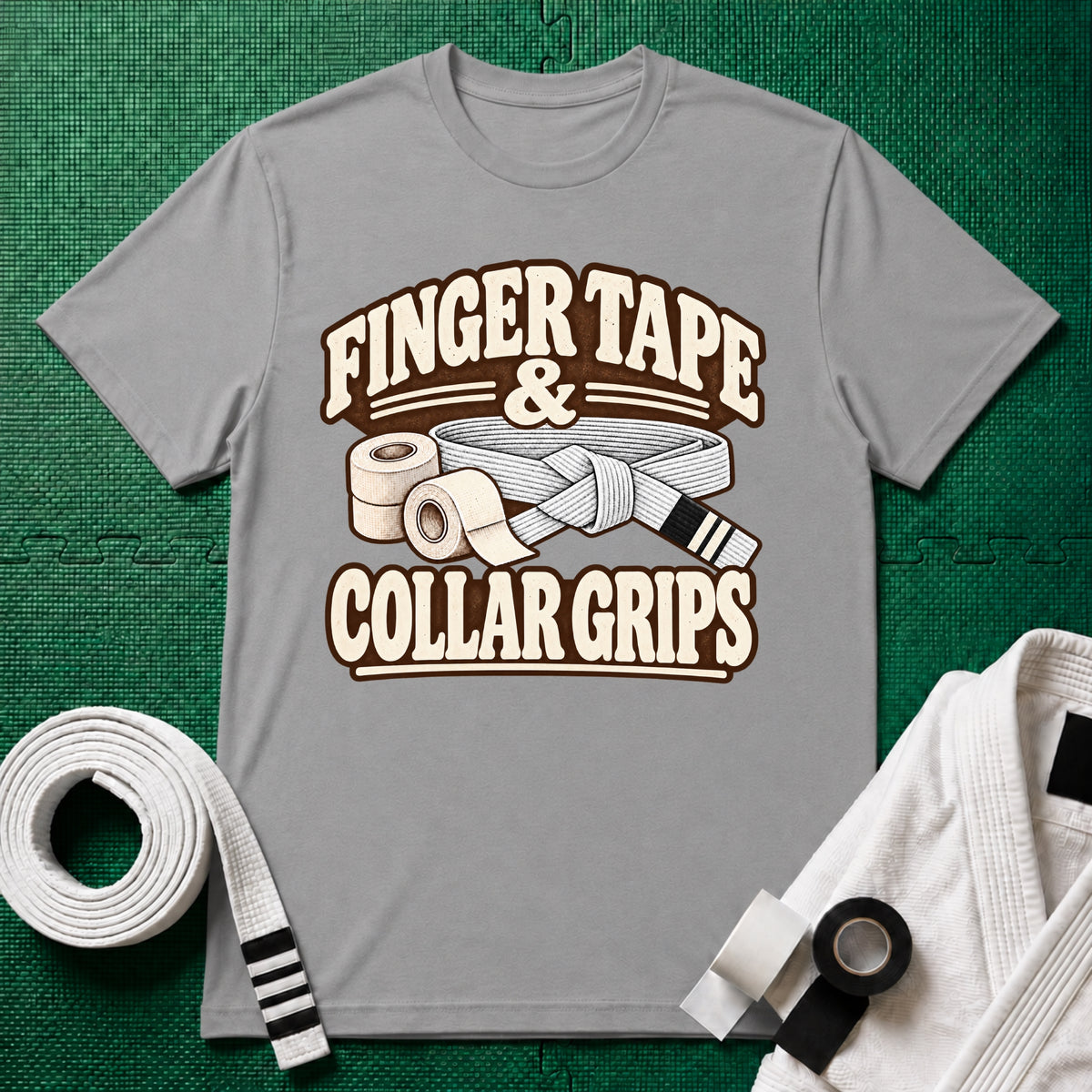 Finger Tape White Belt T-Shirt