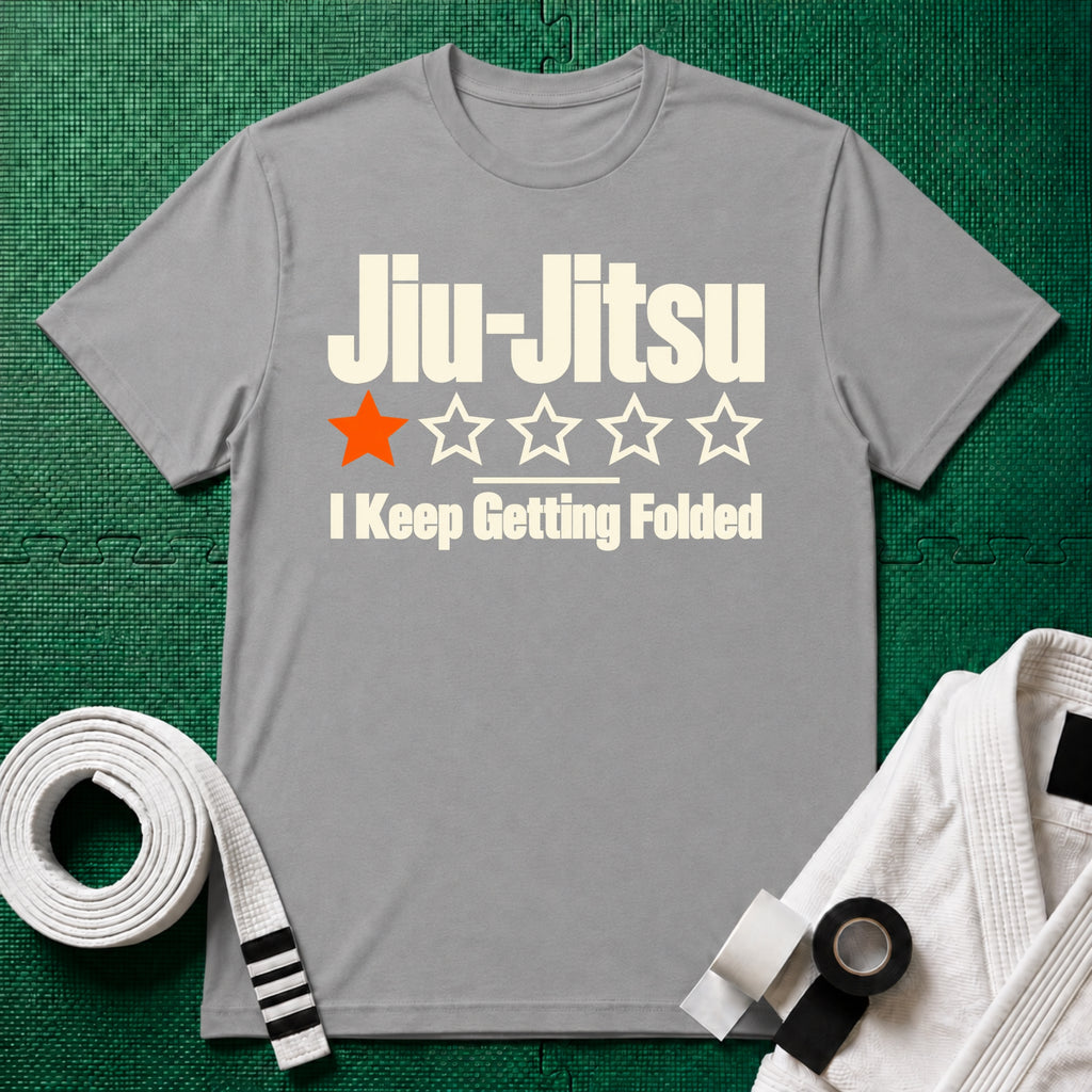 Jiu-Jitsu 1-Star Review T-Shirt, Sport Grey