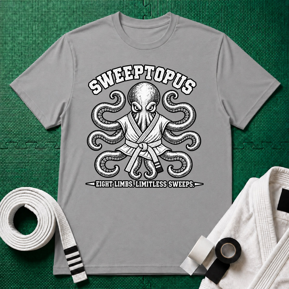 Sweeptopus White Belt T-Shirt