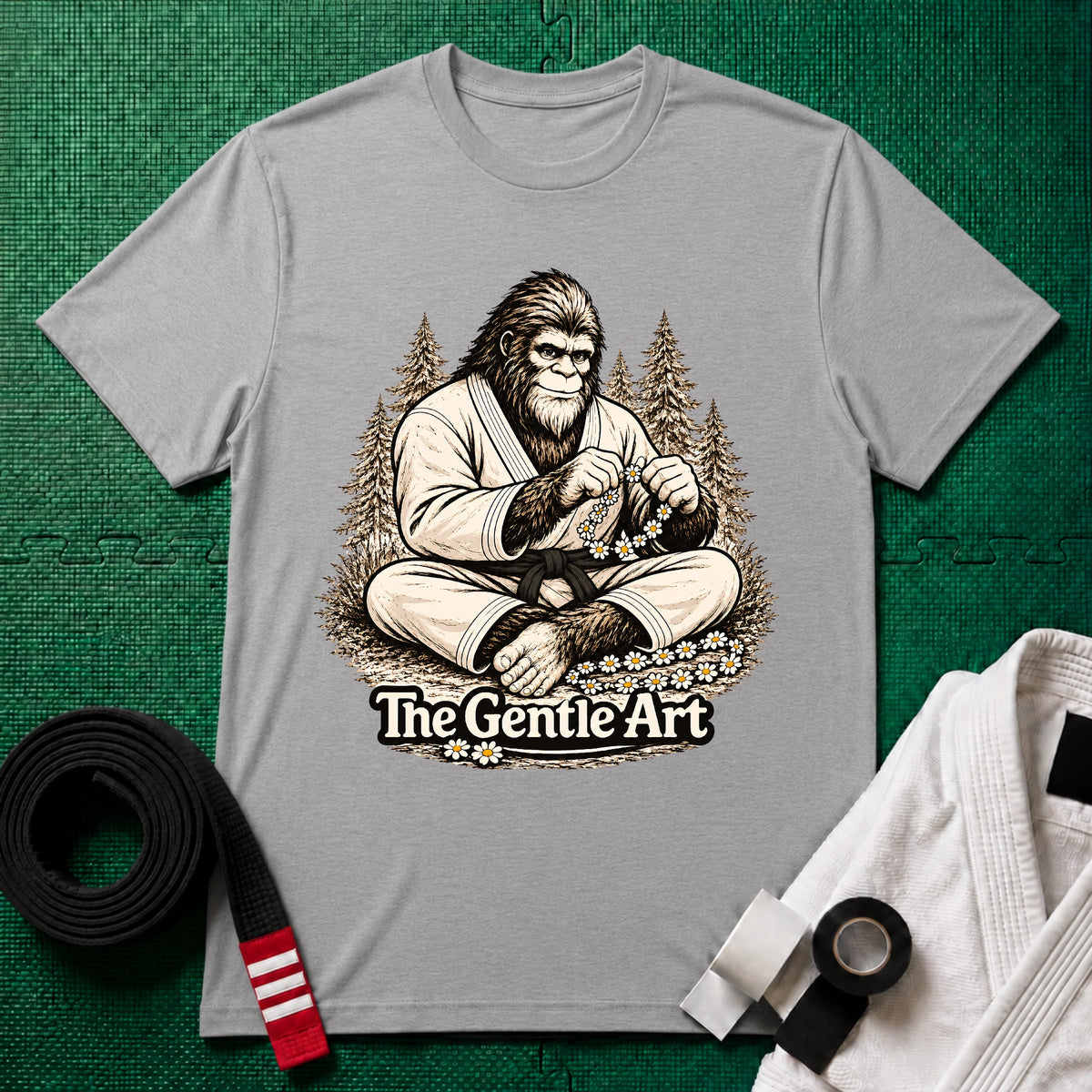 Bigfoot Daisy Black Belt T-Shirt