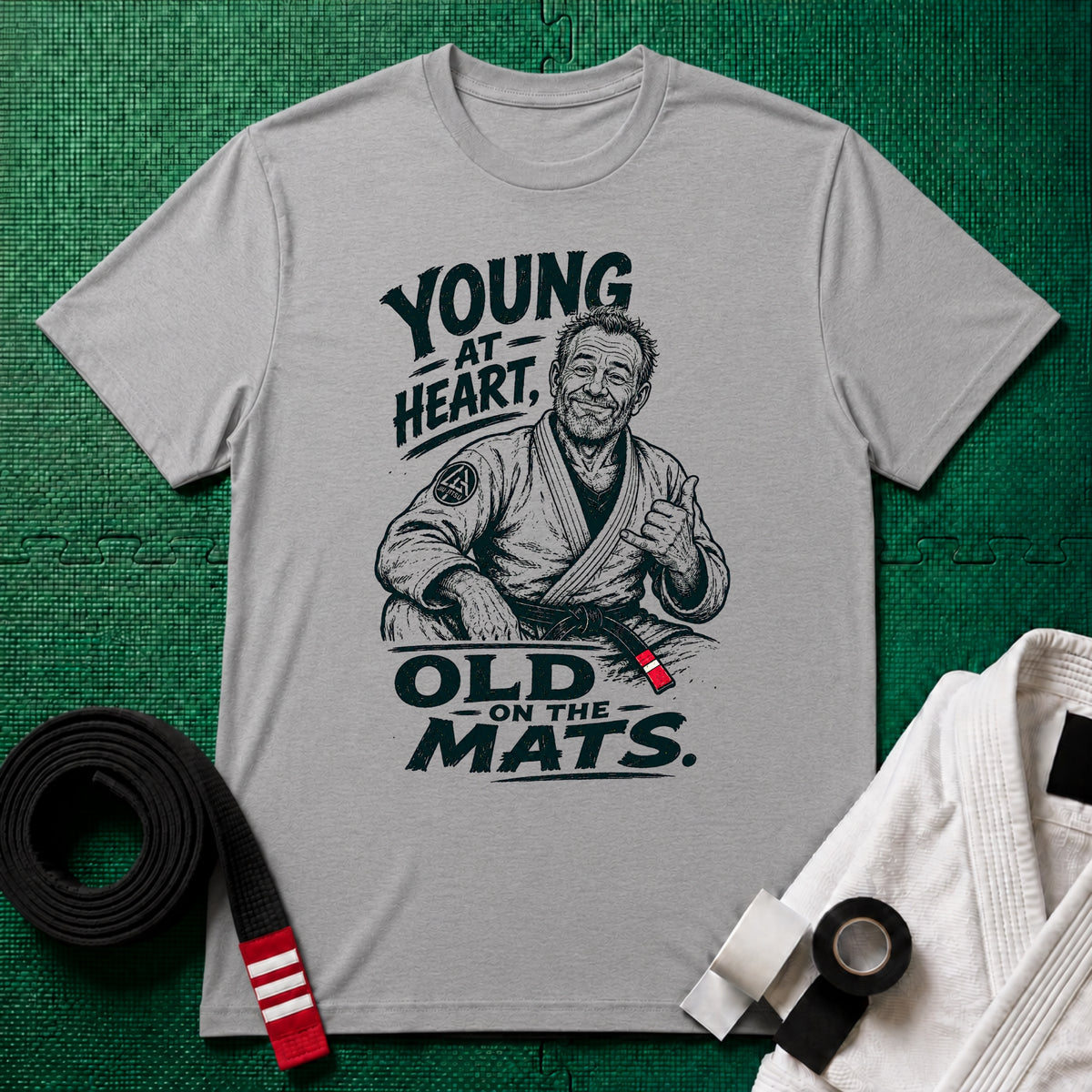Young at Heart Black Belt T-Shirt