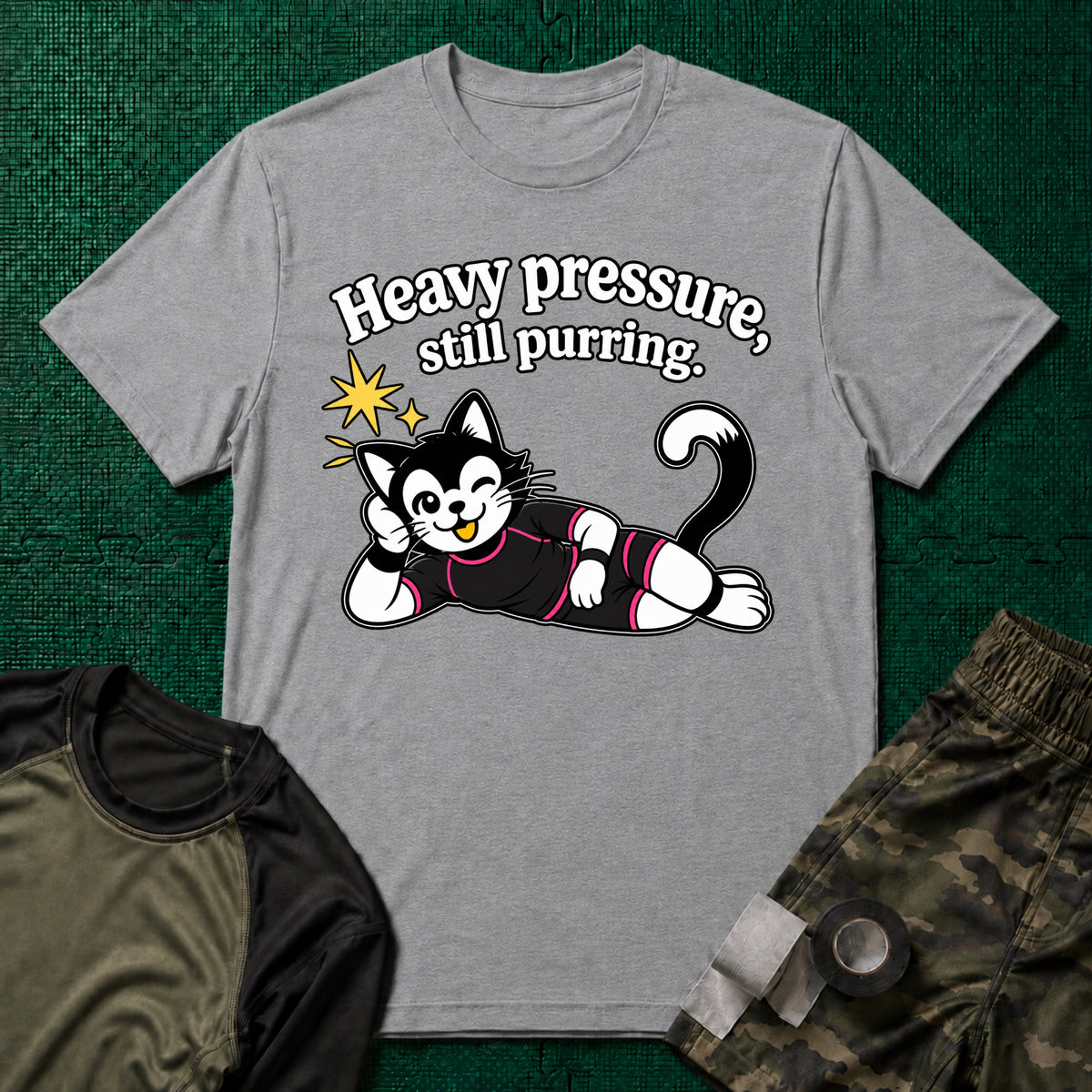 Still Purring No-Gi T-Shirt in Sport Grey