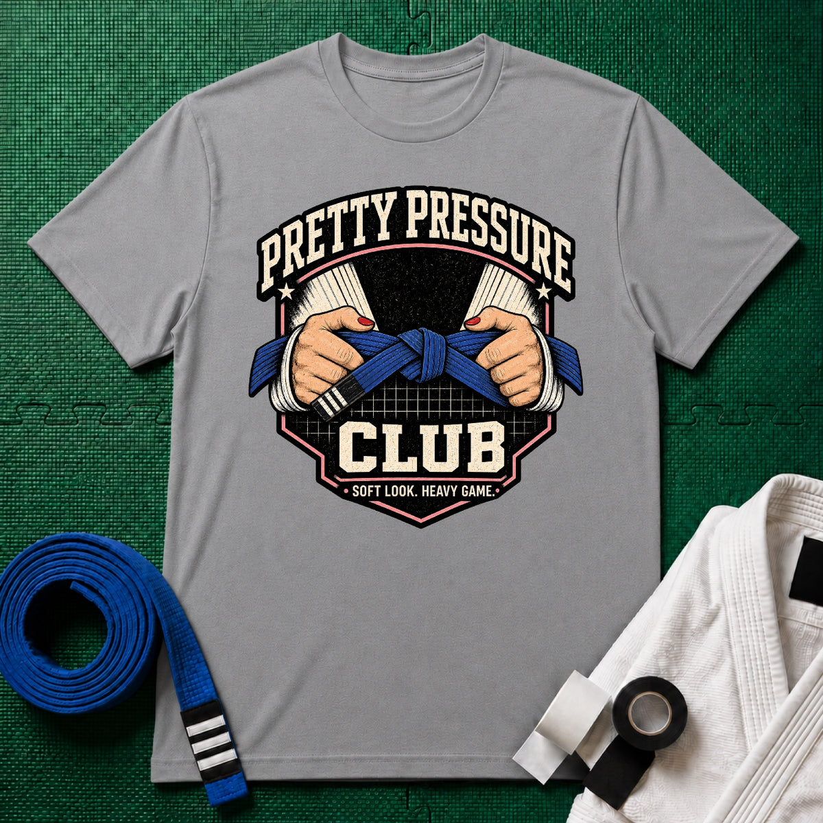Pretty Pressure Blue Belt T-Shirt