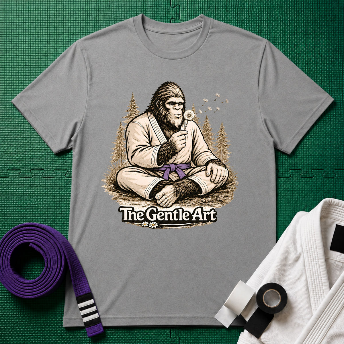 Bigfoot Dandelion Purple Belt T-Shirt