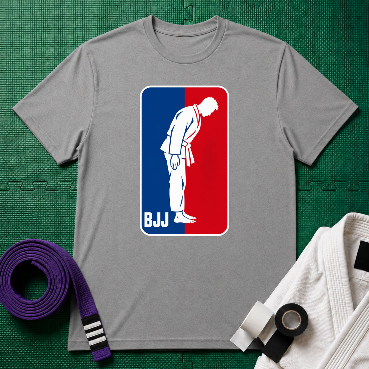 BJJ Man T-Shirt, Sport Grey