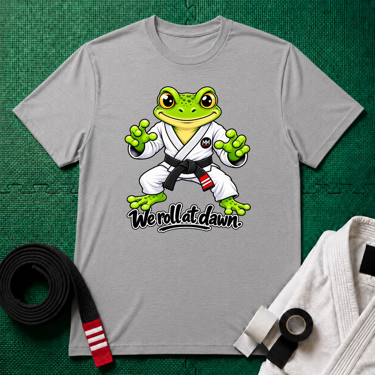We Roll Black Belt T-Shirt