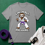 Low Energy Sloth Purple Belt T-Shirt