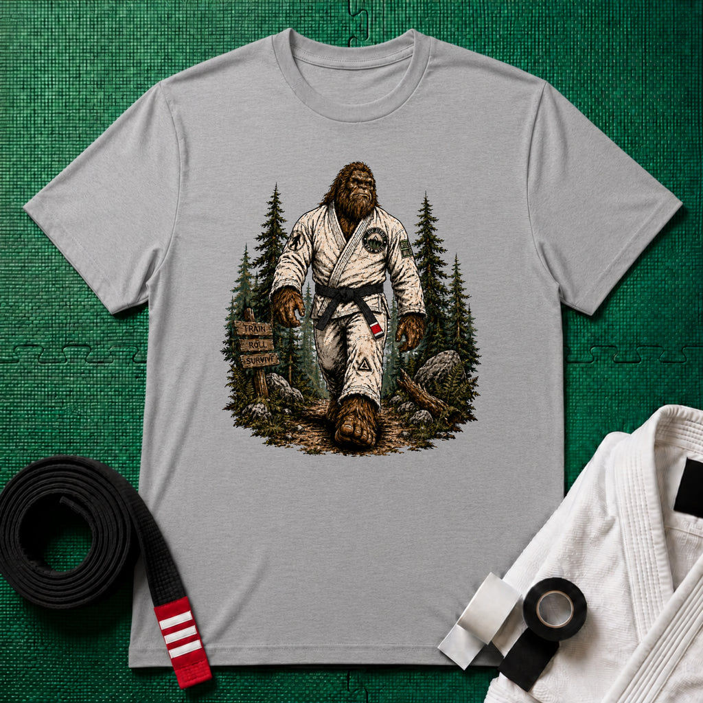 Bigfoot Forest Black Belt T-Shirt