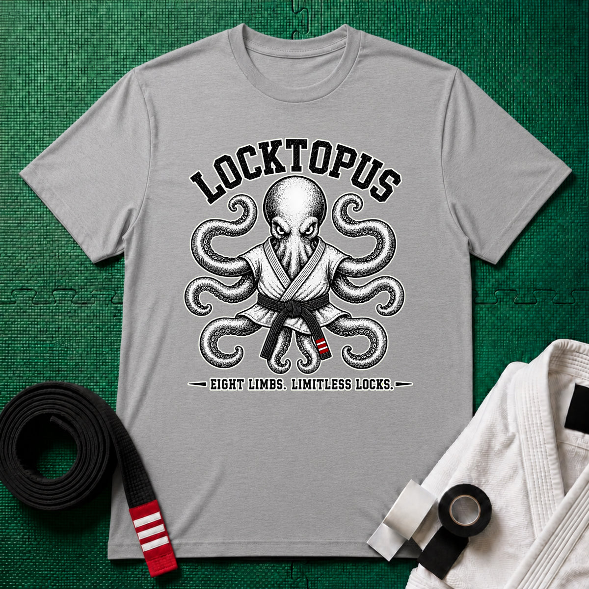 Locktopus Black Belt T-Shirt