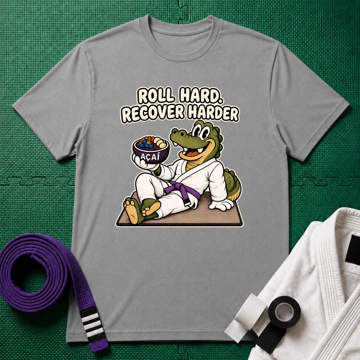 Roll Hard Purple Belt T-Shirt