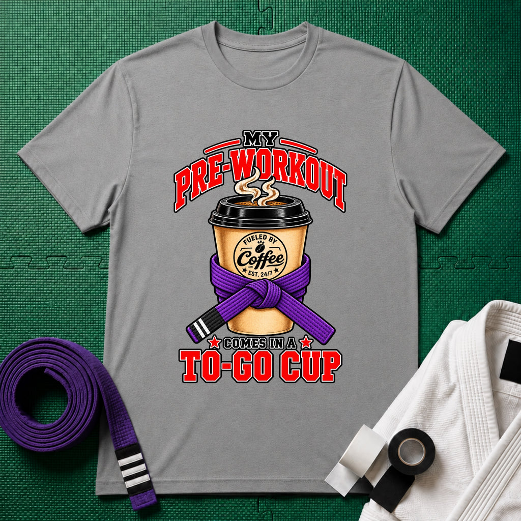 To Go Cup Purple Belt T-Shirt