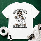 Low Energy Sloth White Belt T-Shirt