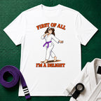 I'm a Delight Purple Belt T-Shirt in White