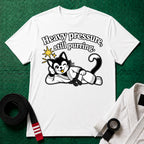 Still Purring Black Belt T-Shirt in White