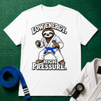Low Energy Sloth Blue Belt T-Shirt