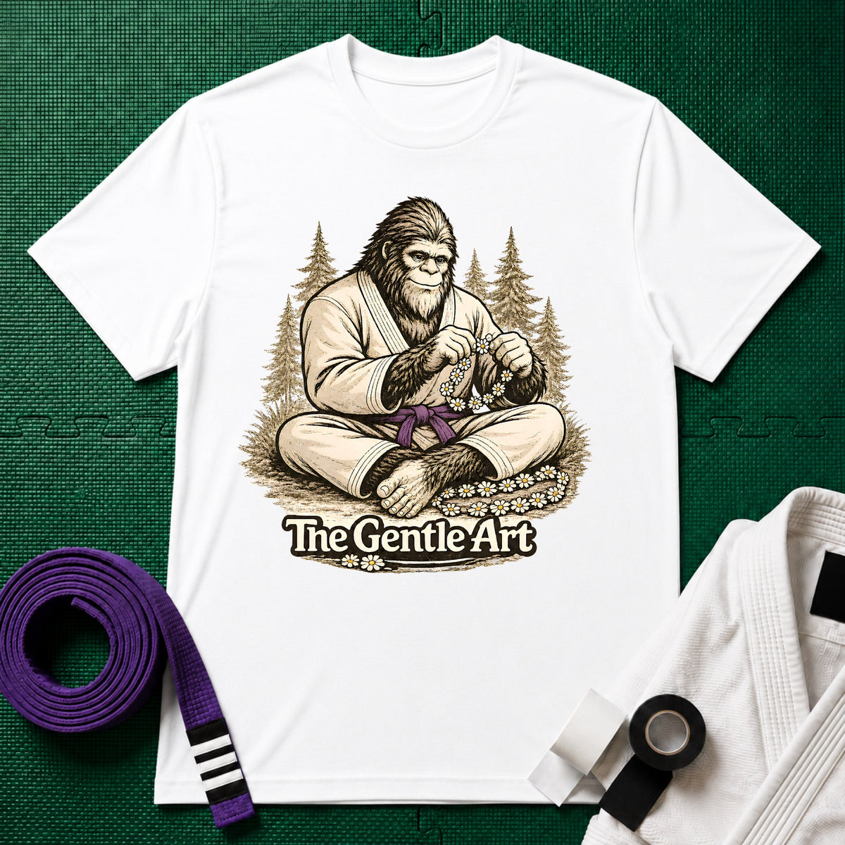 Bigfoot Daisy Purple Belt T-Shirt
