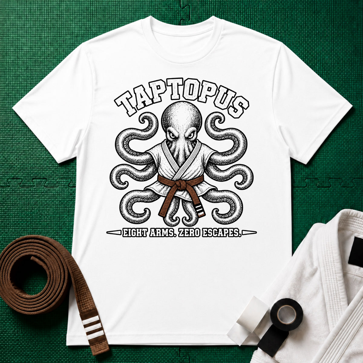 Taptopus Brown Belt T-Shirt