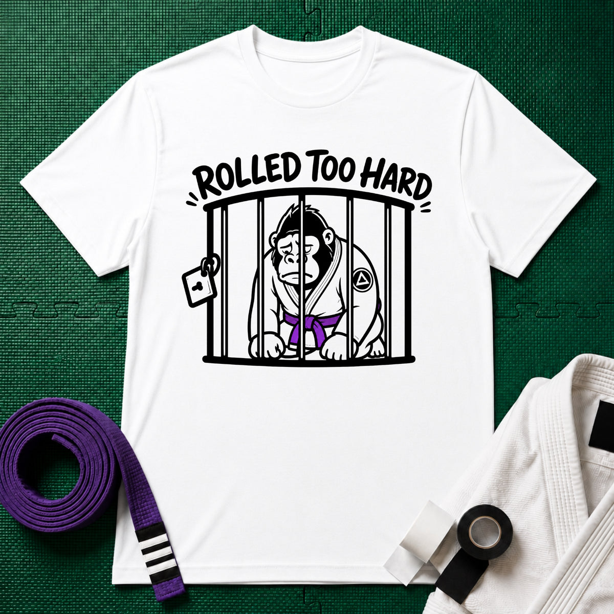 Rolled too Hard Purple Belt T-Shirt