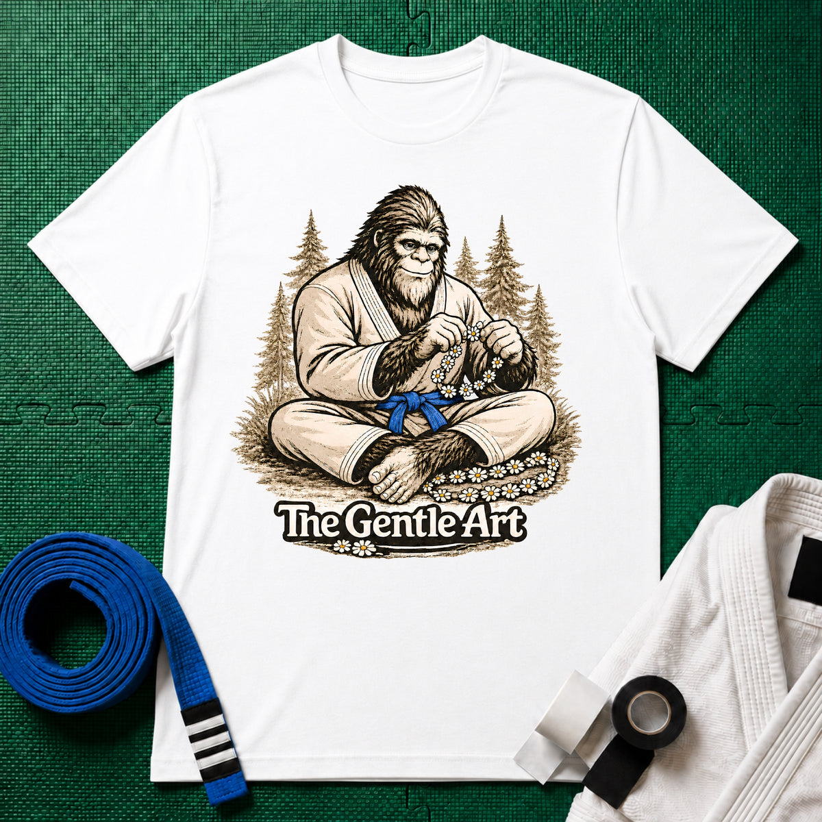Bigfoot Daisy Blue Belt T-Shirt