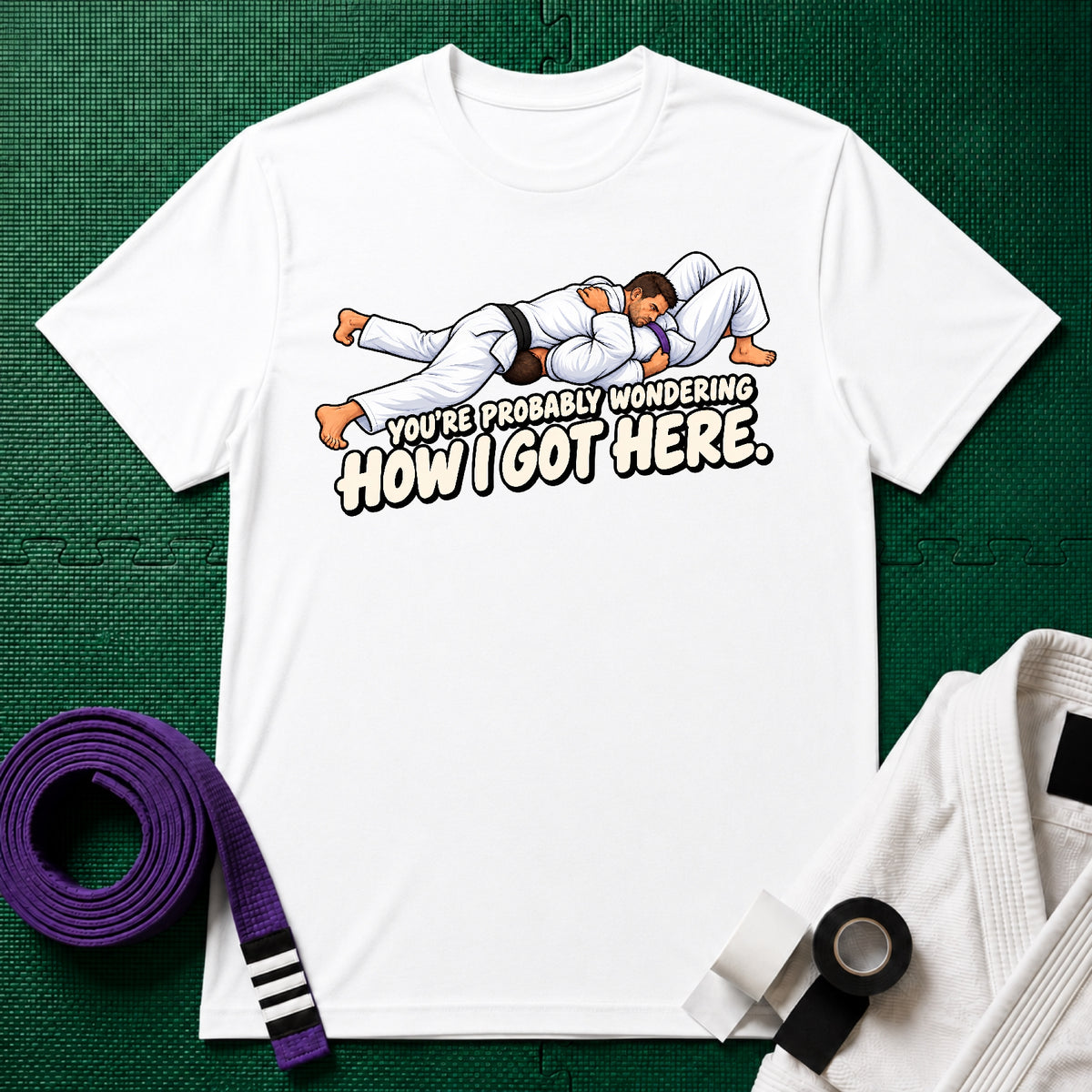 Got Here Purple Belt T-Shirt
