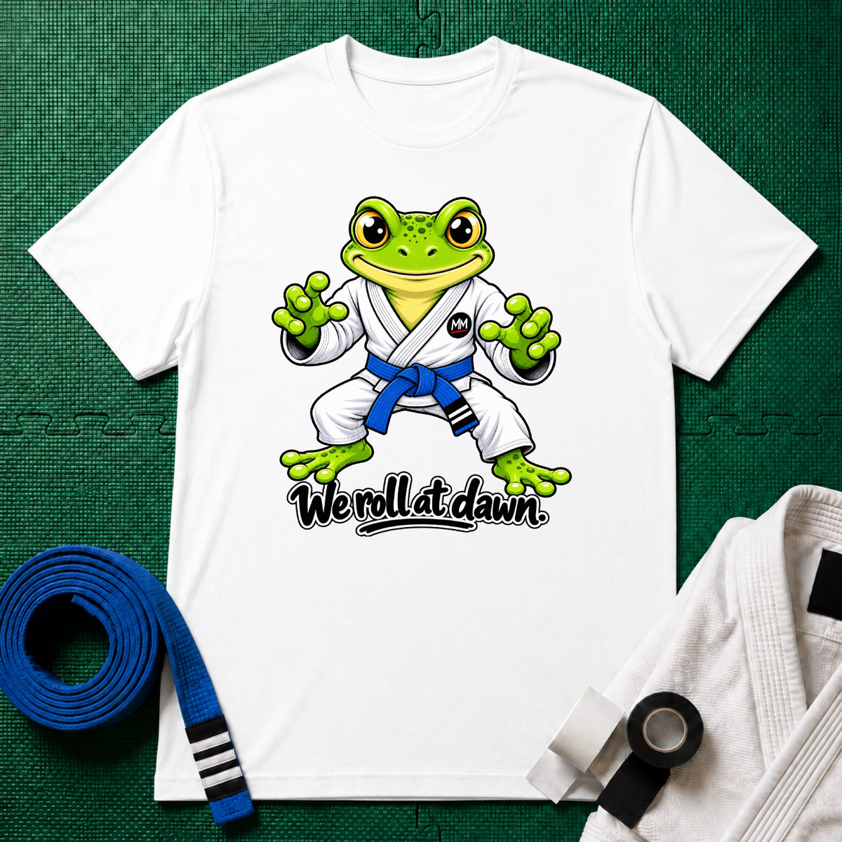 We Roll Blue Belt T-Shirt