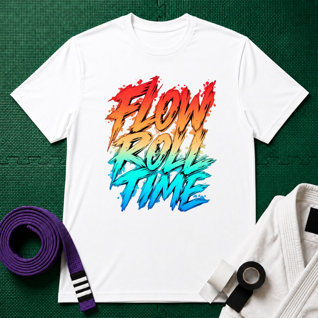 Flow Roll T-Shirt in White