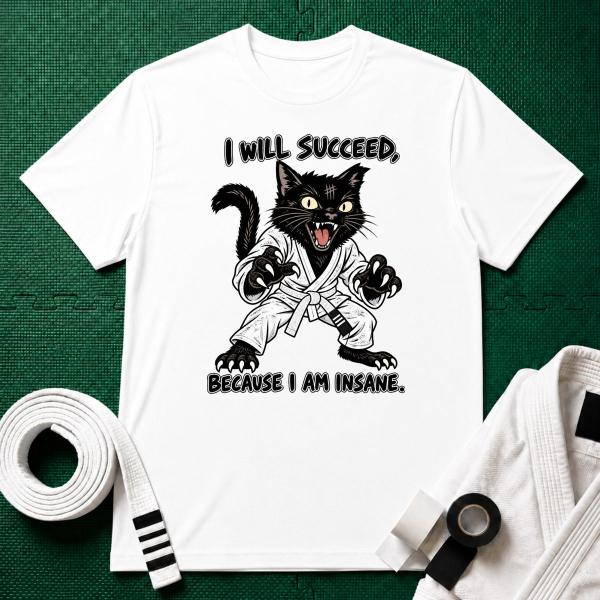 Succeed White Belt T-Shirt