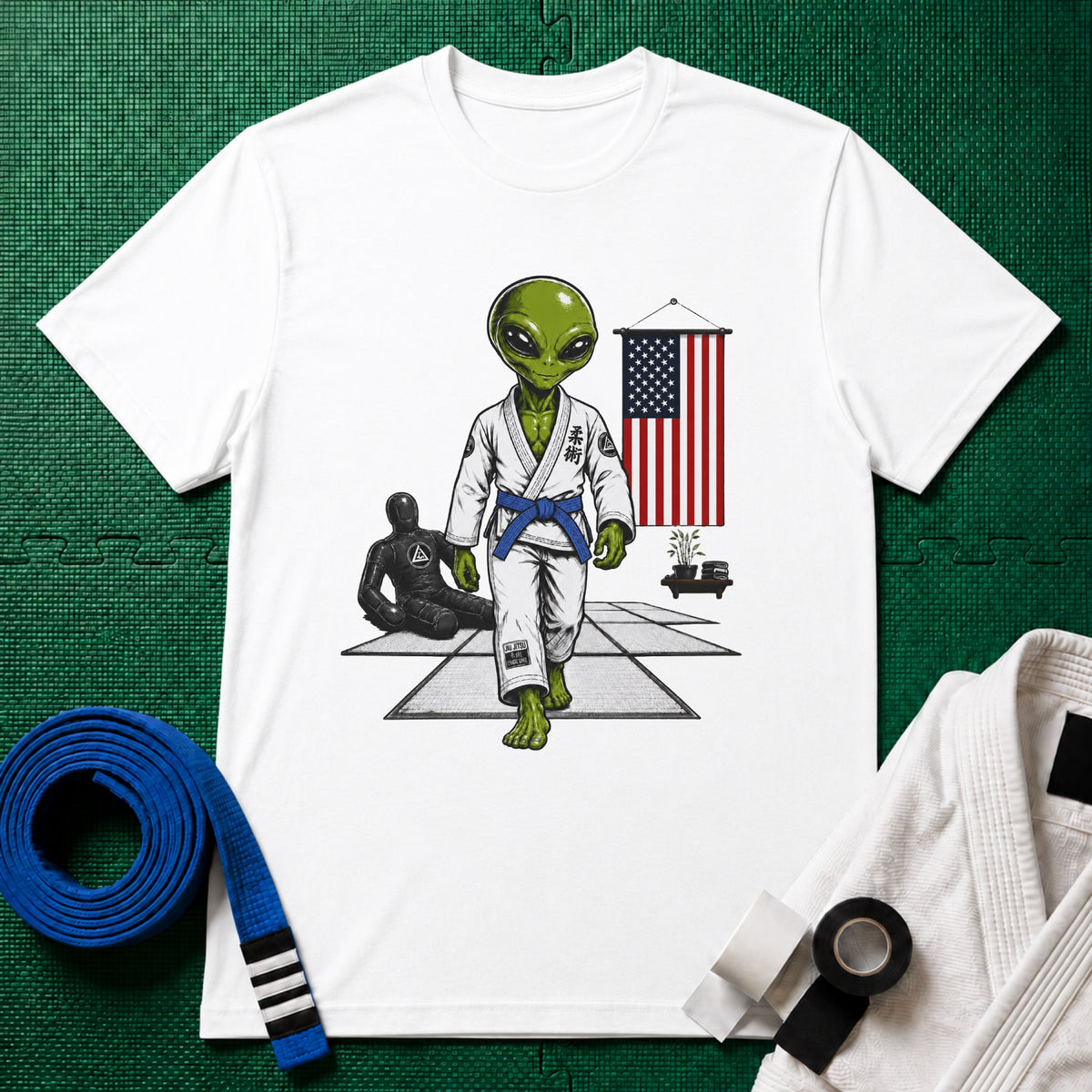 Alien Gym Blue Belt T-Shirt