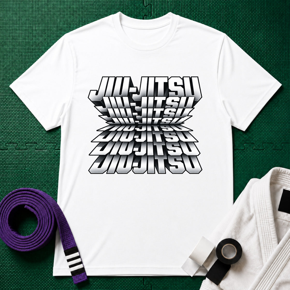 Jiu-Jitsu Graphic T-Shirt in White