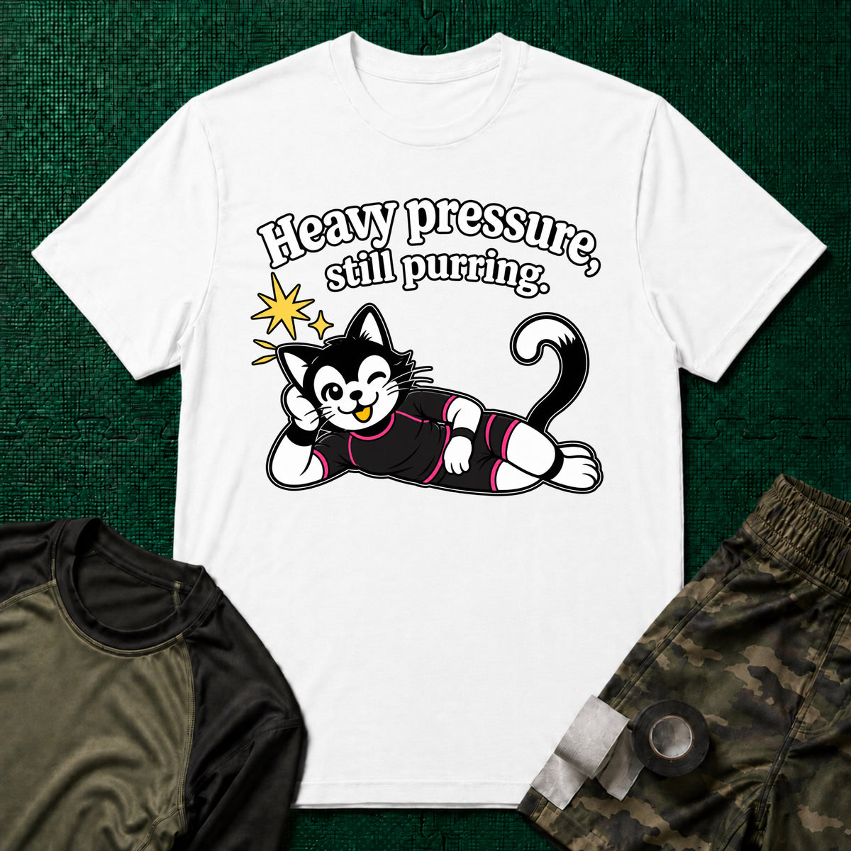 Still Purring No-Gi T-Shirt in White