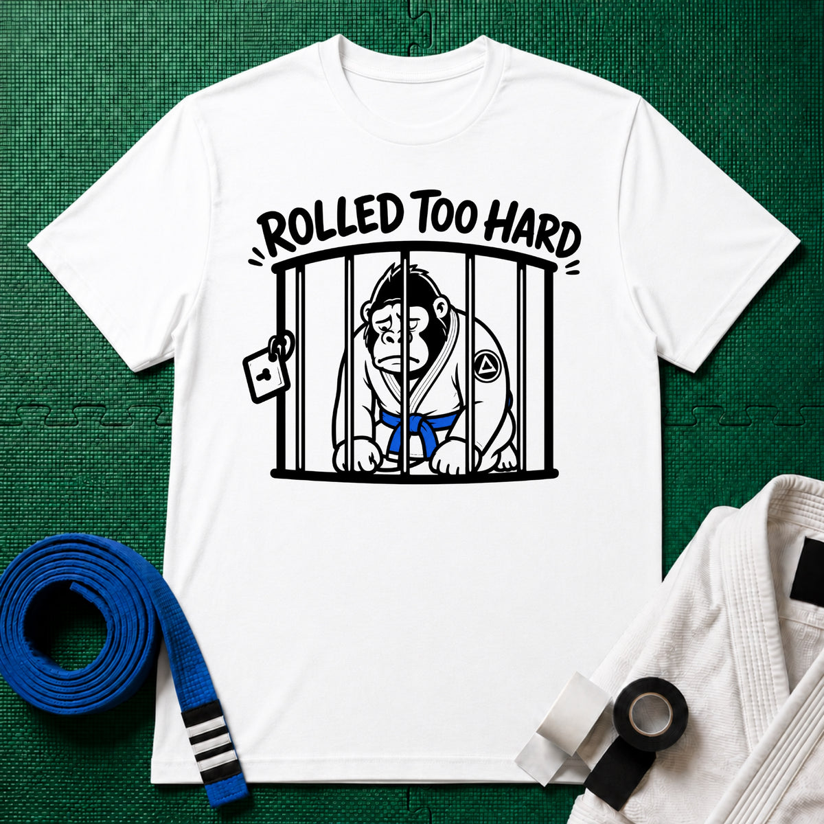 Rolled too Hard Blue Belt T-Shirt