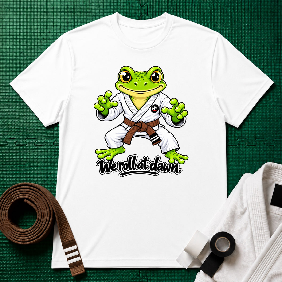We Roll Brown Belt T-Shirt